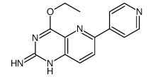 4-ethoxy-6-pyridin-4-ylpyrido[3,2-d]pyrimidin-2-amine结构式