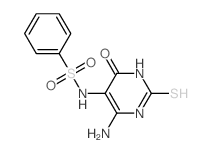 Benzenesulfonamide,N-(6-amino-1,2,3,4-tetrahydro-4-oxo-2-thioxo-5-pyrimidinyl)-结构式