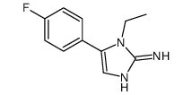 1-ethyl-5-(4-fluorophenyl)imidazol-2-amine结构式