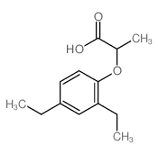 2-(2,4-diethylphenoxy)propanoic acid结构式