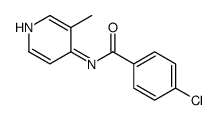 4-chloro-N-(3-methylpyridin-4-yl)benzamide Structure