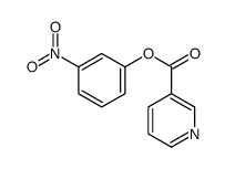 (3-nitrophenyl) pyridine-3-carboxylate Structure