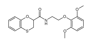 N-(2-(2,6-dimethoxyphenoxy)ethyl)-2,3-dihydrobenzo[b][1,4]oxathiine-2-carboxamide Structure