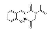 1-acetyl-(Z)-3-salicylidene-2,5-piperazinedione结构式