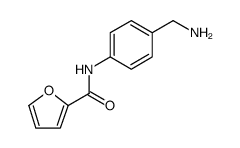 2-Furancarboxamide, N-[4-(aminomethyl)phenyl] Structure