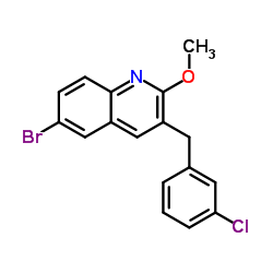 6-Bromo-3-(3-chlorobenzyl)-2-methoxyquinoline Structure