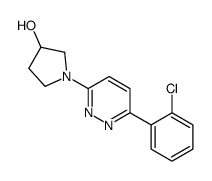1-[6-(2-chlorophenyl)pyridazin-3-yl]pyrrolidin-3-ol结构式