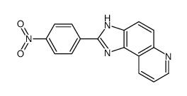 2-(4-nitrophenyl)-3H-imidazo[4,5-f]quinoline结构式