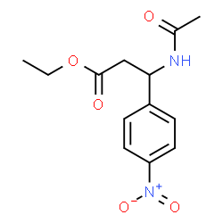 ethyl 3-(acetylamino)-3-{4-nitrophenyl}propanoate结构式