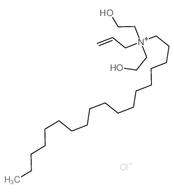 bis(2-hydroxyethyl)-octadecyl-prop-2-enyl-azanium结构式