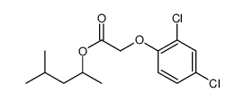 4-methylpentan-2-yl 2-(2,4-dichlorophenoxy)acetate结构式