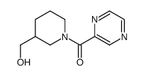 (3-Hydroxymethyl-piperidin-1-yl)-pyrazin-2-yl-methanone Structure