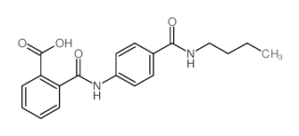 2-({4-[(Butylamino)carbonyl]anilino}carbonyl)-benzoic acid结构式