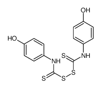 N,N'-bis(4-hydroxyphenyl)thioperoxydicarbamic acid Structure