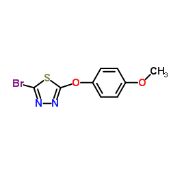 2-Bromo-5-(4-methoxyphenoxy)-1,3,4-thiadiazole picture