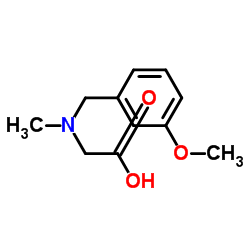 N-(3-Methoxybenzyl)-N-methylglycine Structure