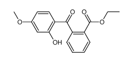 2-(2-hydroxy-4-methoxy-benzoyl)-benzoic acid ethyl ester Structure