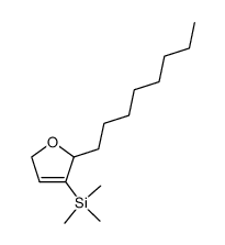 trimethyl(2-octyl-2,5-dihydrofuran-3-yl)silane Structure