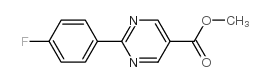 2-(4-Fluorophenyl)pyrimidine-5-carboxylic acid methyl ester结构式