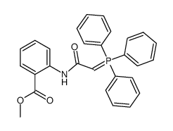 methyl 2-(2-(triphenyl-5-phosphanylidene)acetamido)benzoate结构式