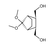 endo-7,7-dimethoxy-2,3-bis-hydroxymethylbicyclo[2.2.1]heptane Structure