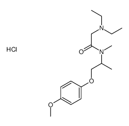 2-(diethylamino)-N-[1-(4-methoxyphenoxy)propan-2-yl]-N-methylacetamide,hydrochloride结构式