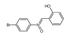 (Z)-N-(o-hydroxybenzylidene)-p-bromophenylamine N-oxide Structure