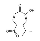 4-isopropyl-5-nitro-tropolone Structure