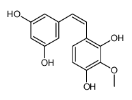 4-[(E)-2-(3,5-dihydroxyphenyl)ethenyl]-2-methoxy-benzene-1,3-diol structure