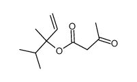 acetoacetic acid-(1-isopropyl-1-methyl-allyl ester) Structure