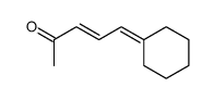 5-cyclohexylidene-pent-3-en-2-one结构式