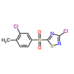 3-Chloro-5-(3-chloro-4-methylphenylsulfonyl)-1,2,4-thiadiazole Structure