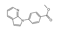 methyl-4-(1H-pyrrolo[2,3-b]pyridin-1-yl)benzoate结构式