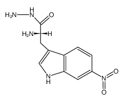 6-nitro-L-tryptophan-hydrazide结构式