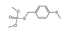 Monothiophosphorsaeure-O,O-dimethyl-S-(4-methylmercapto-benzyl)-ester结构式