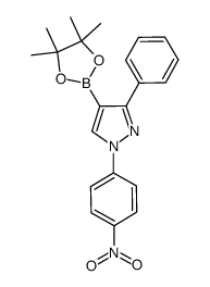 1-(4-nitrophenyl)-3-phenyl-4-(4,4,5,5-tetramethyl-1,3,2-dioxaborolan-2-yl)-1H-pyrazole Structure