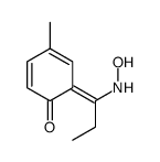 6-[1-(hydroxyamino)propylidene]-4-methylcyclohexa-2,4-dien-1-one Structure