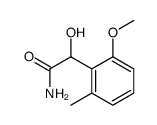 Benzeneacetamide,-alpha--hydroxy-2-methoxy-6-methyl- structure