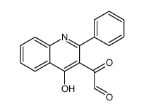 (4-hydroxy-2-phenyl-[3]quinolyl)-glyoxal Structure