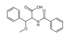 2-benzamido-3-methoxy-3-phenylpropanoic acid Structure
