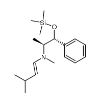 1-[N-methyl-N-[2-(trimethylsilyloxy)-2-phenyl-1-methylethyl]amino]-3-methyl-1-(E)-butene Structure
