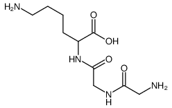 H-Gly-Gly-Lys-OH acetate salt结构式