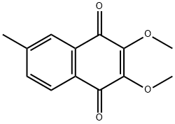 2,3-Dimethoxy-6-methylnaphthalene-1,4-dione结构式