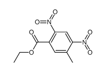 5-methyl-2,4-dinitrobenzoic acid ethyl ester结构式