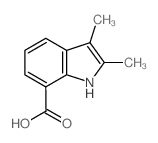 2,3-二甲基-1H-吲哚-7-羧酸结构式