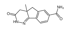 7-carboxamido-4,4a-dihydro-4a-methyl-5H-indeno<1,2-c>pyridazine-(2H)-one Structure