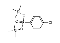 bis(trimethylsilyl)-p-chlorophenylphosphonate Structure