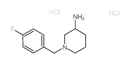 1-(4-fluorobenzyl)piperidin-3-amine(SALTDATA: 1.95HCl 0.3H2O) structure