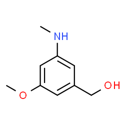 (3-甲氧基-5-(甲基氨基)苯基)甲醇结构式
