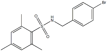 N-(4-Bromo-benzyl)-2,4,6-trimethyl-benzenesulfonamide结构式